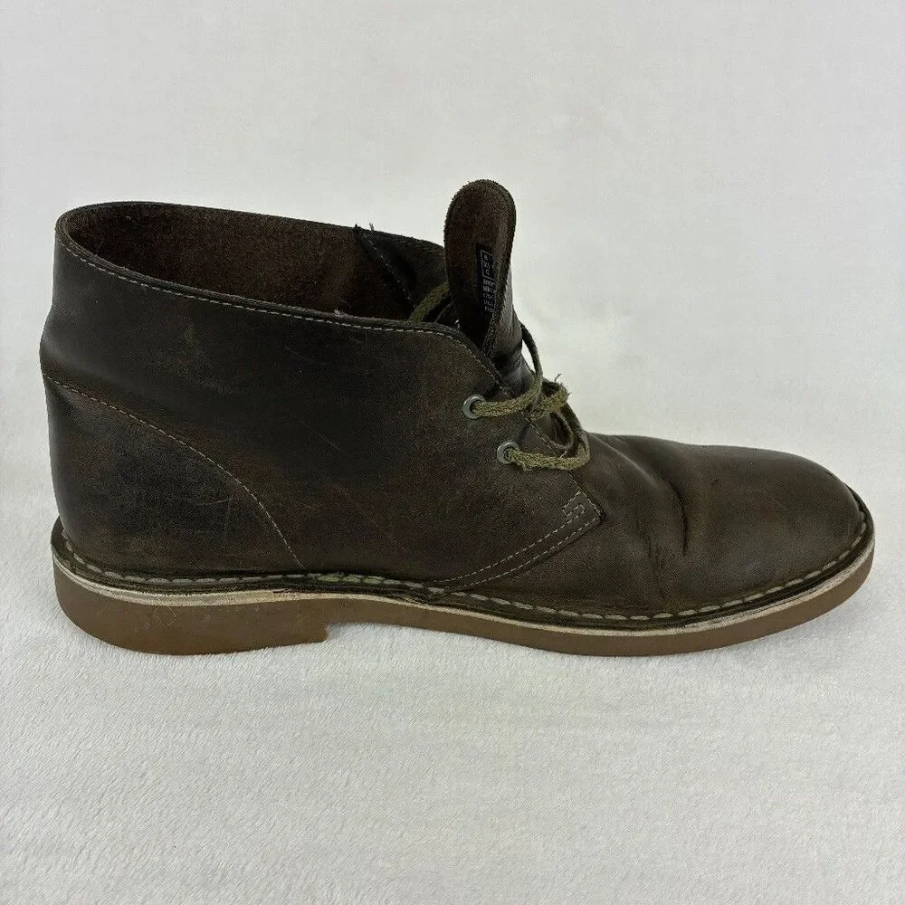 Clarks Bushacre 2 Chukka Leather Boots Men display picture 3